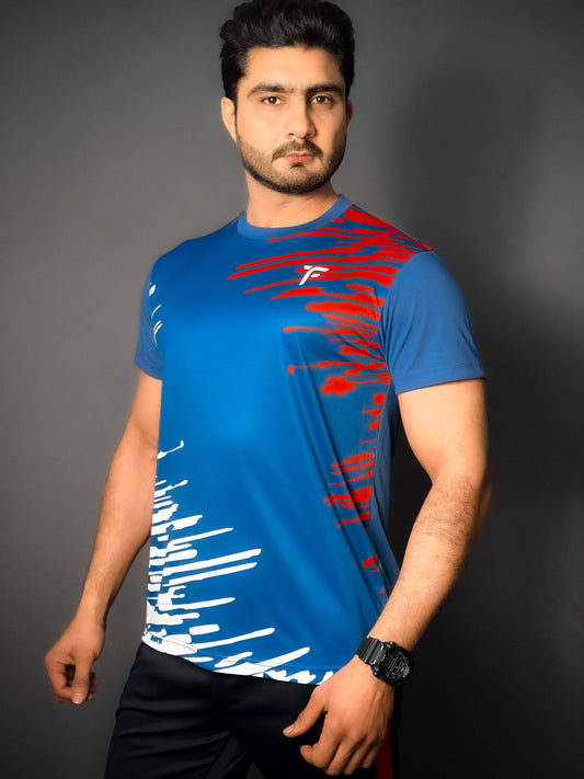 Men Premium royal blue T shirt in Dry fit 20 tyfit