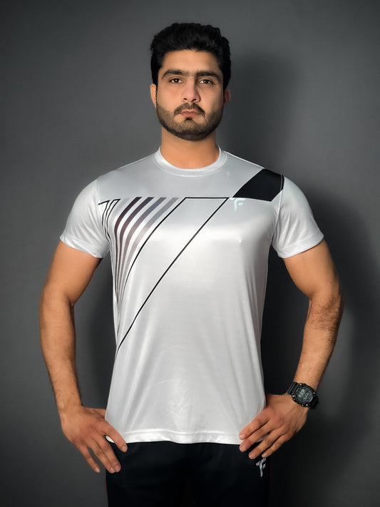 Men Premium White T shirt in Dry Fit tyfit