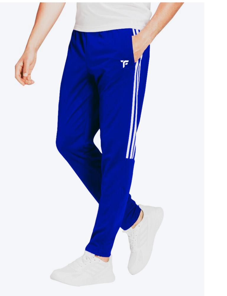 Men Dry Fit premium Quality 3 Half Stripes Trouser in Blue tyfit