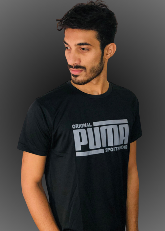 Men Premium Black Puma 3 T shirt
