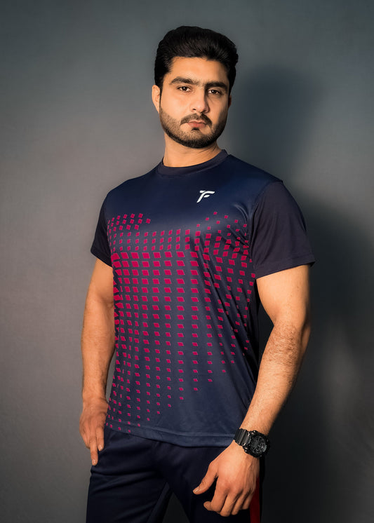 Men Supreme Design T shirt in Navy Blue tyfit