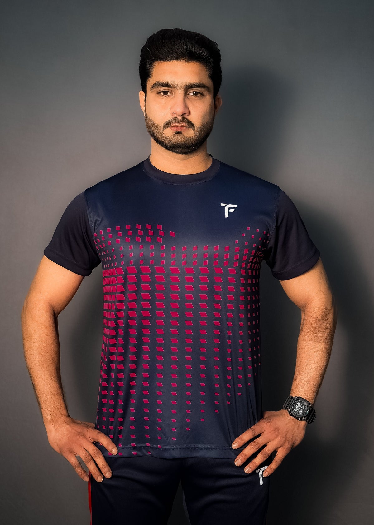 Men Supreme Design T shirt in Navy Blue tyfit