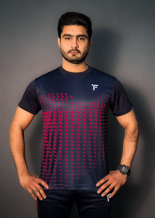 Men Supreme Design T shirt in Navy Blue tyfit