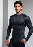 Quick Dry Men Compression Running T Shirt Lycra tyfit